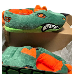 New Skechers Cozy-Saurus Green Dinosaur Slippers Size 13 - 1 (Little Boy)